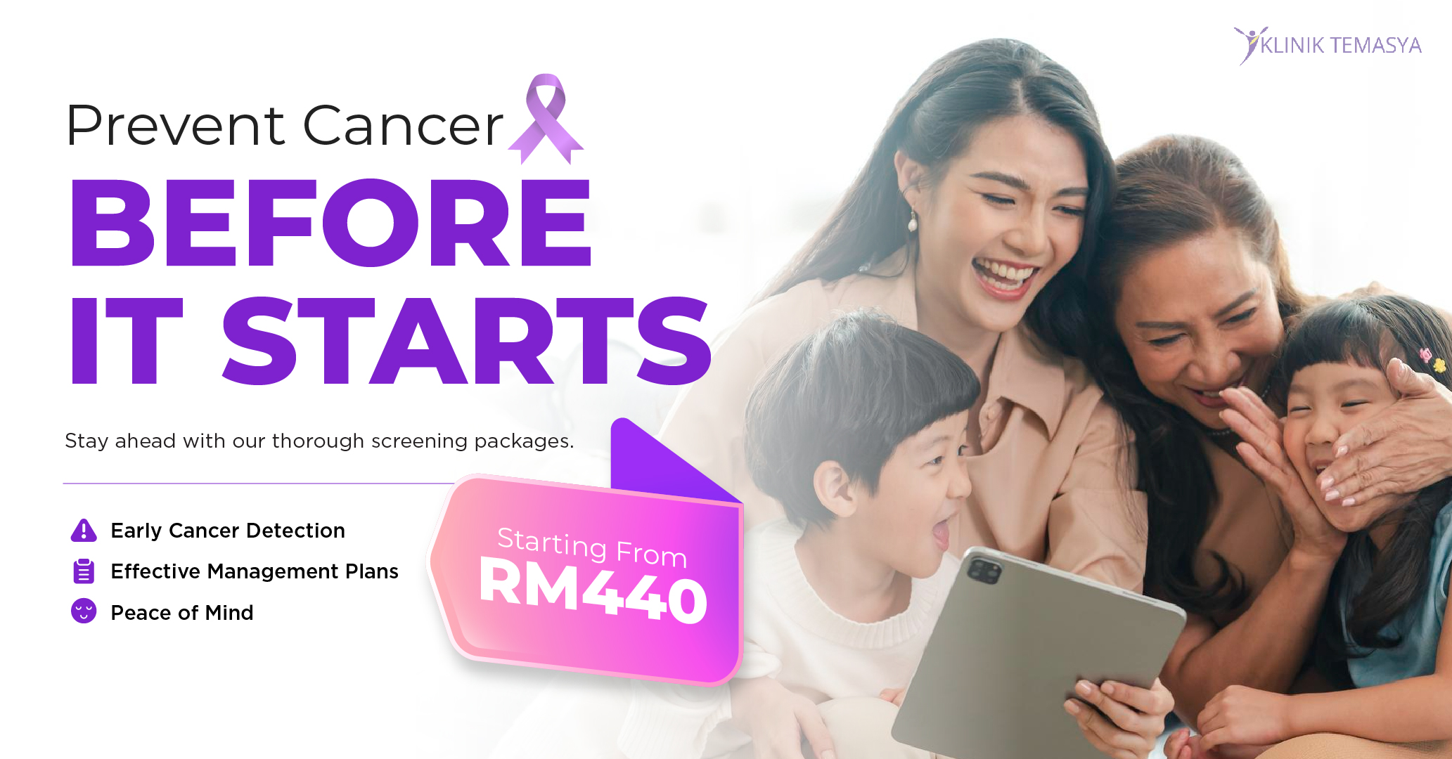 Comprehensive Screening Packages - Starting From RM440